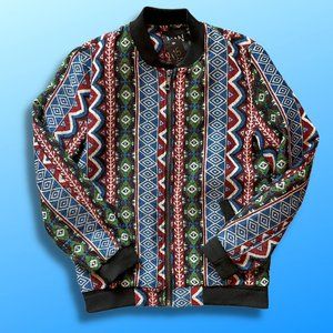 Printed Zip-Up Jacket